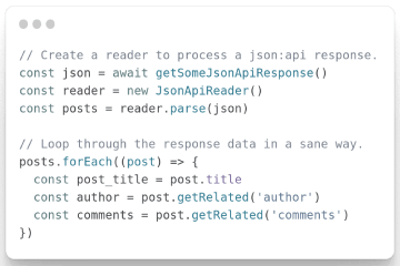 JavaScript reader for JSON:API